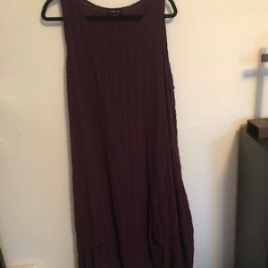 Jason plum colored tank dress, with pockets. Pristine condition